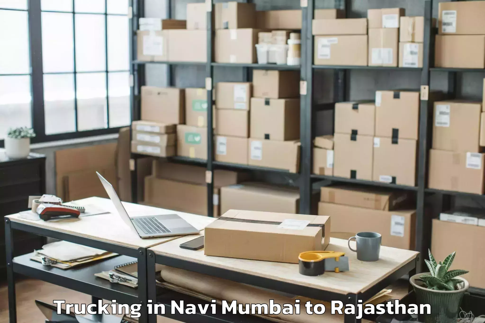 Book Navi Mumbai to Bhadasar Trucking Online